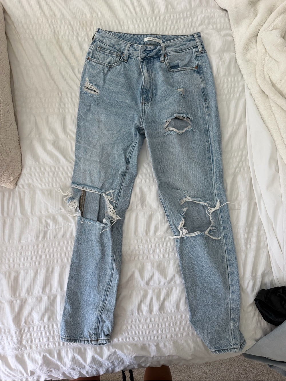 PacSun Light Blue Distressed Boyfriend Jeans